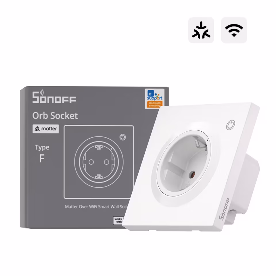 SONOFF Fusion Serisi Matter Akıllı Duvar Prizi | WS01TPF-E