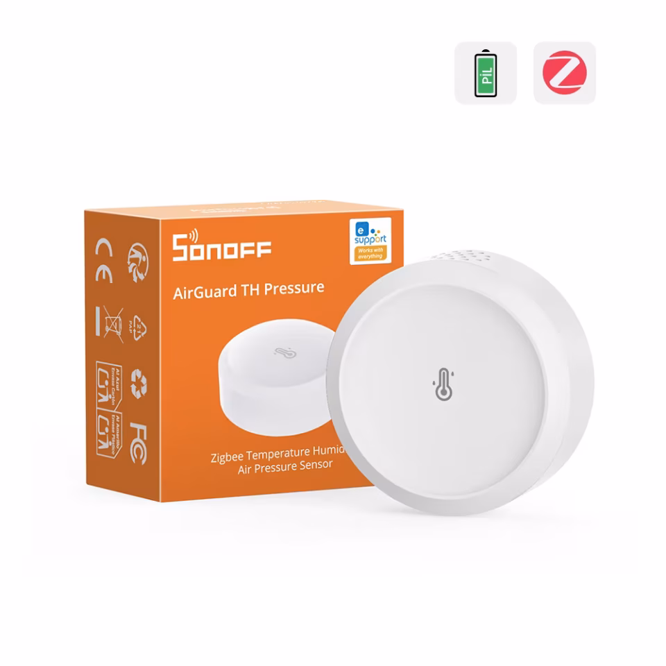 SONOFF AirGuard Zigbee Sıcaklık, Nem ve Hava Basıncı Sensörü | SNZB-02M (YAKINDA)