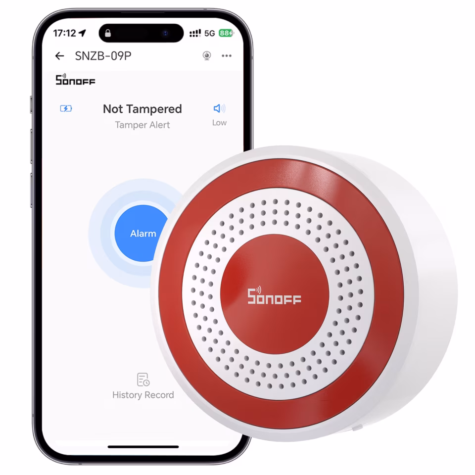 SONOFF Zigbee Akıllı Alarm Sireni | SNZB-09P (YAKINDA)