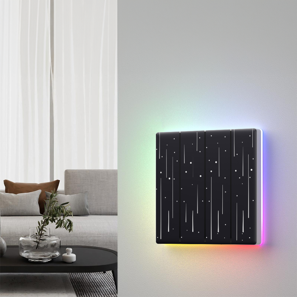 TX Ultimate Akıllı Dokunmatik Duvar Anahtarı Kapakları 4 Kanallı - Star