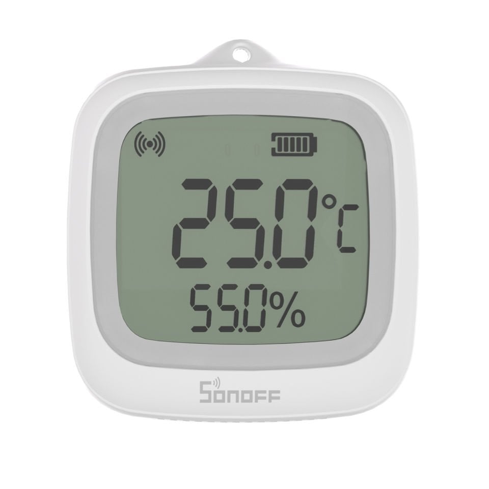 SNZB-02WD ZigBee IP65 LCD Ekranlı Akıllı Sıcaklık ve Nem Sensörü