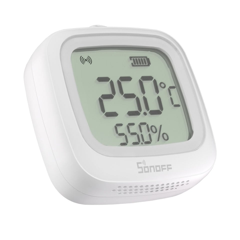 SNZB-02WD ZigBee IP65 LCD Ekranlı Akıllı Sıcaklık ve Nem Sensörü