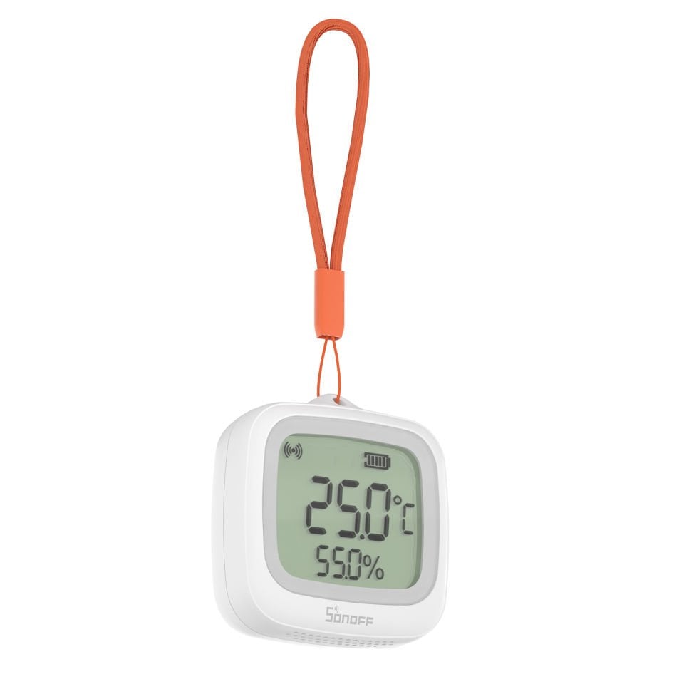 SNZB-02WD ZigBee IP65 LCD Ekranlı Akıllı Sıcaklık ve Nem Sensörü