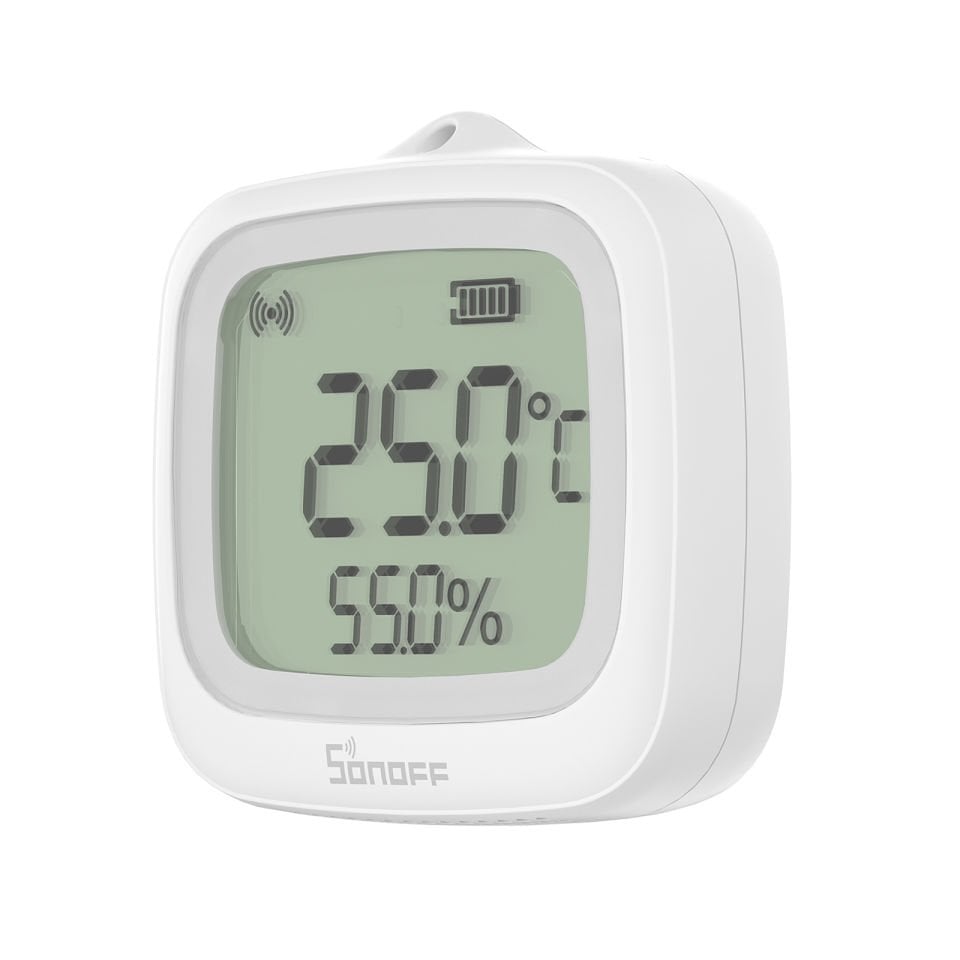 SNZB-02WD ZigBee IP65 LCD Ekranlı Akıllı Sıcaklık ve Nem Sensörü