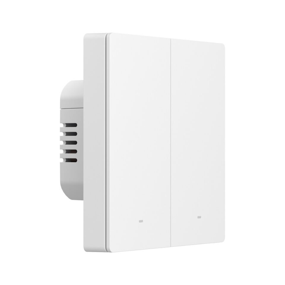 ZBM5-2C-86W ZigBee Akıllı Duvar Anahtarı 2 Kanallı Nötr ve Nötrsüz Uyumlu (YAKINDA)