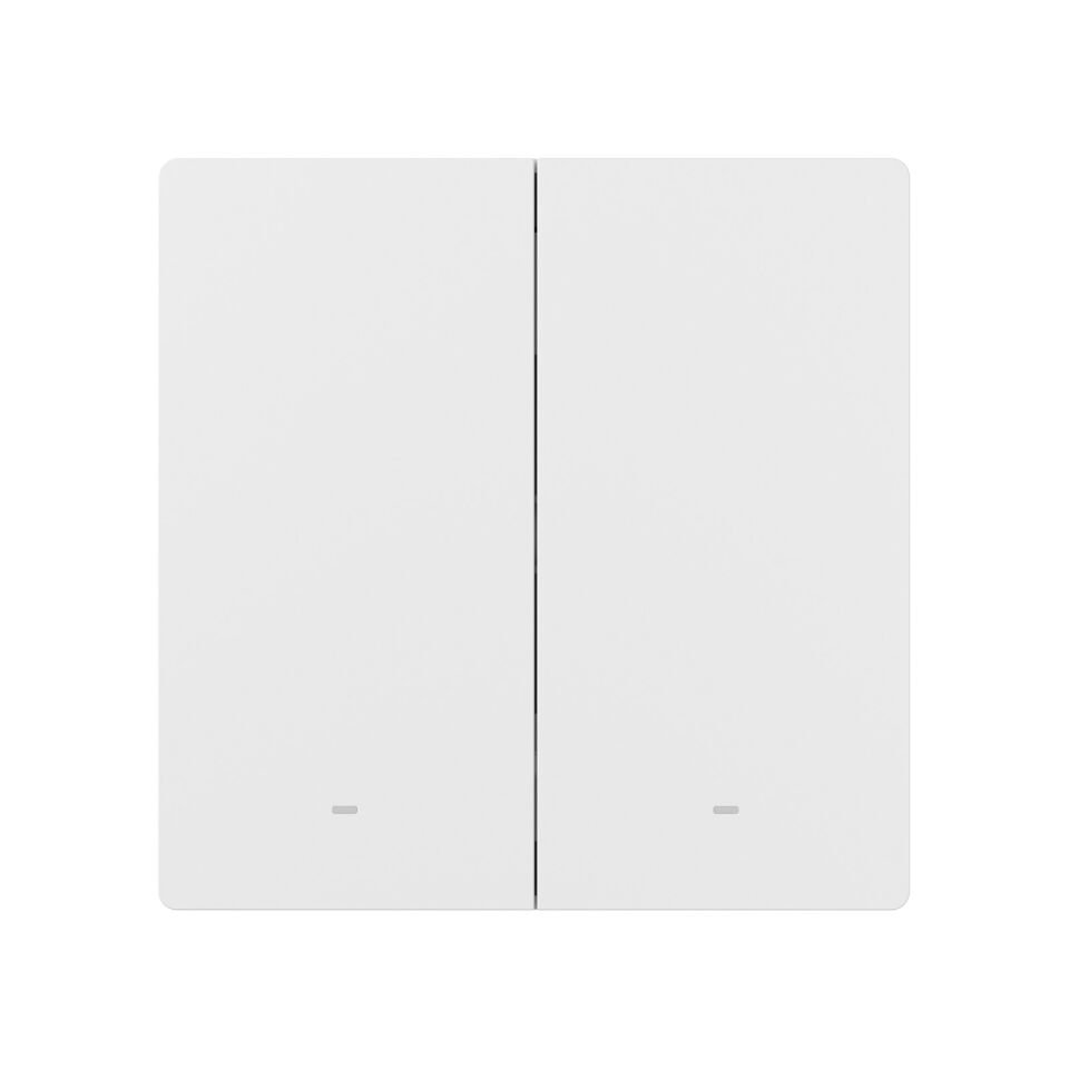 ZBM5-2C-86W ZigBee Akıllı Duvar Anahtarı 2 Kanallı Nötr ve Nötrsüz Uyumlu (YAKINDA)