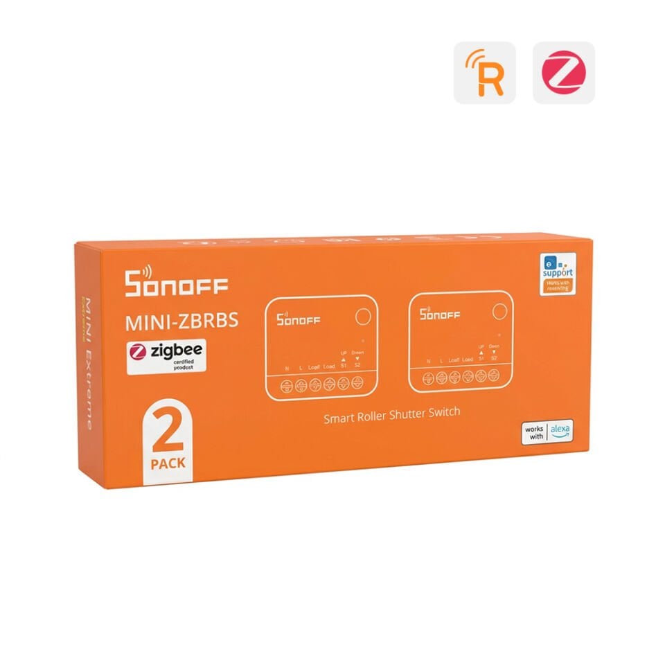 ZigBee Mini-ZBRBS Akıllı Panjur Kontrol Rölesi 2 Adet
